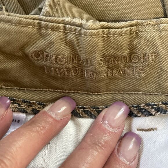 American Eagle ORIGINAL STRAIGHT LIVED IN KHAKI Pants Men’s 30x36 Tan FLEX - Picture 9 of 12